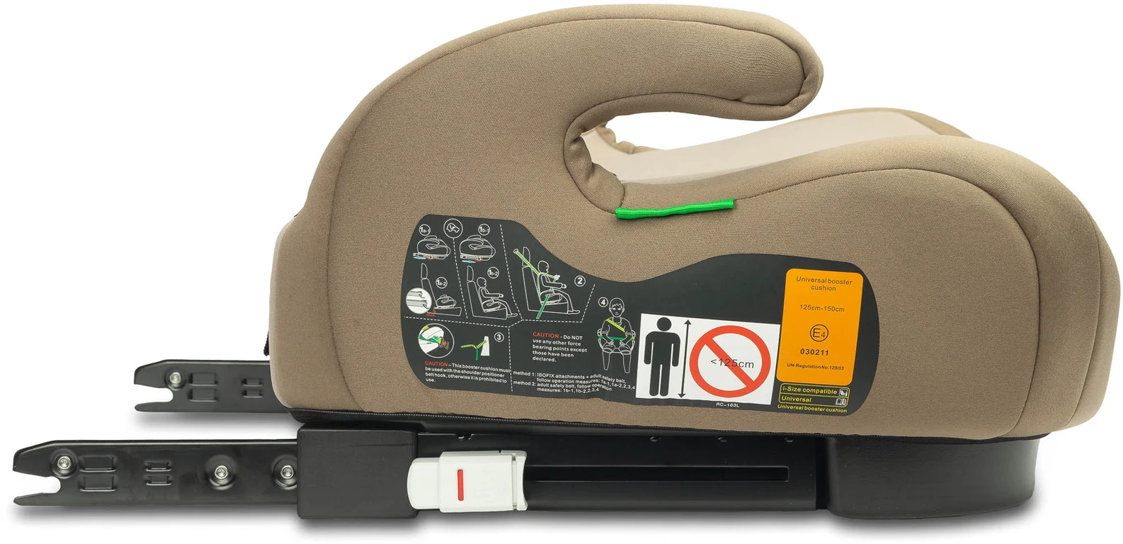 Автокрісло - бустер Caretero Puma ISOFIX I-SIZE (125-150 см) Beige